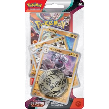 Pokemon Scarlet & Violet Obsidian Flames Premium Checklane Mankey